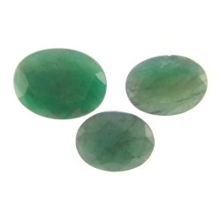 Green Emerald – 15.70 Carats (Ratti-17.35) Panna ~ 3 Pcs Seller Pack